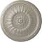 Ekena Millwork Temple Ceiling Medallion (Fits Canopies up to 9 1/4"), Hand-Painted Pearl White, 24"OD x 1 5/8"P CM24TEPWS - alternate 1